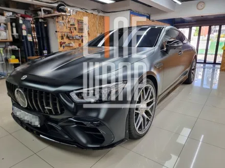 [전체랩핑] AMG GT43 리페어 사틴블랙 전체랩핑