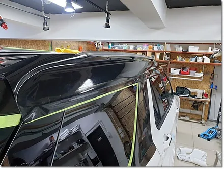 포드 익스플로러 루프스킨 라이트필름 c필러랩핑 엠블럼랩핑 테일램프라이트필름