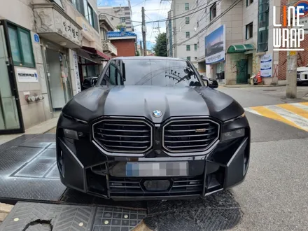 [광진구랩핑] BMW XM 리페어사틴블랙 전체랩핑 시공.