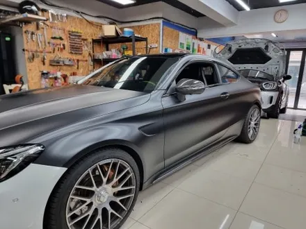 [광진구컬러PPF] 벤츠 C63AMG 사틴블랙 컬러PPF