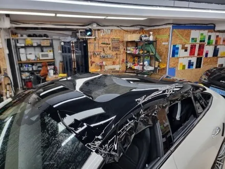 벤츠 AMG GT43 루프블랙PPF 앞뒤하다크롬랩핑 윈도우크롬랩핑 사이드미러랩핑