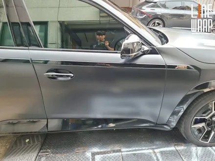 [광진구랩핑] BMW XM 리페어사틴블랙 전체랩핑 시공.