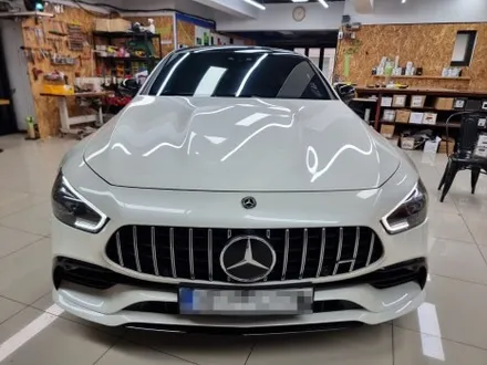 벤츠 AMG GT43 루프블랙PPF 앞뒤하다크롬랩핑 윈도우크롬랩핑 사이드미러랩핑