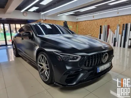 [전체랩핑] AMG GT43 리페어 사틴블랙 전체랩핑