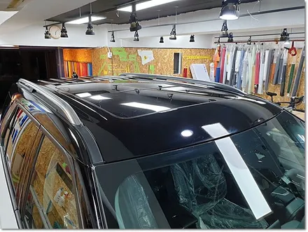 포드 익스플로러 루프스킨 라이트필름 c필러랩핑 엠블럼랩핑 테일램프라이트필름