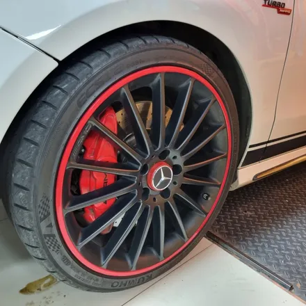 A45 AMG 포인트 랩핑 휠테두리랩핑까지!?