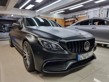 [광진구컬러PPF] 벤츠 C63AMG 사틴블랙 컬러PPF