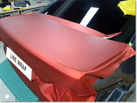 BMW 530e 무광레드크롬 전체랩핑 무광크롬 크롬랩핑