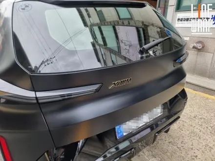 [광진구랩핑] BMW XM 리페어사틴블랙 전체랩핑 시공.