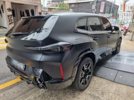 [광진구랩핑] BMW XM 리페어사틴블랙 전체랩핑 시공.