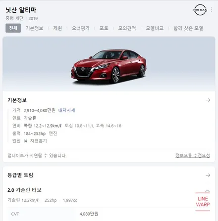 [닛산 알티마]크롬죽이기 (윈도우몰딩+그릴+손잡이 랩핑)
