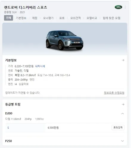 디스커버리스포츠 루프스킨 (투톤랩핑)