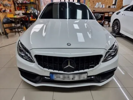 [광진구컬러PPF] 벤츠 C63AMG 사틴블랙 컬러PPF
