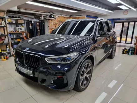 BMW X5 윈도우크롬 루프랙 랩핑