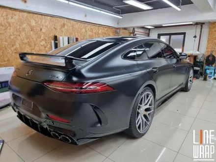 [전체랩핑] AMG GT43 리페어 사틴블랙 전체랩핑