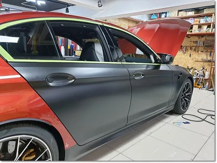 bmw m5 사틴블랙 전체랩핑 전체ppf 카본루프ppf 카본ppf 생활보호ppf 무광ppf 그릴랩핑 윈도우크롬랩핑 크롬죽이기 B필러PPF C필러PPF 라이트PPF 사이드미러PPF