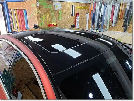 BMW 530e 무광레드크롬 전체랩핑 무광크롬 크롬랩핑