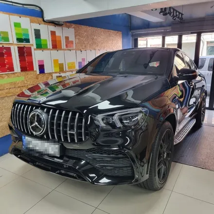 벤츠의 고성능 SUV GLE53AMG쿠페! 크롬죽이기 올블랙만들기