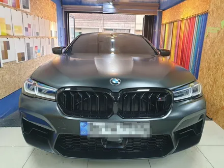 BMW M5 무광PPF프론트패키지 루프,사이드미러 유광PPF
