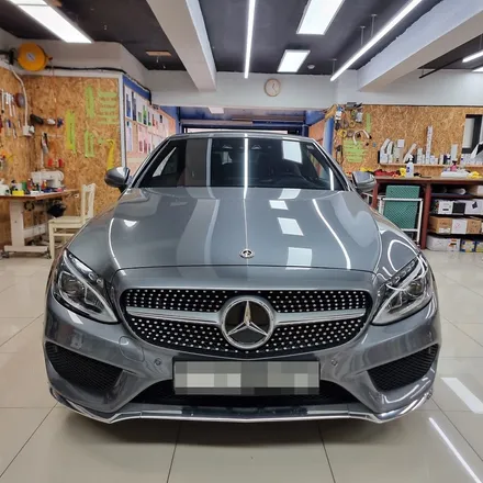 벤츠 C클래스 쿠페 운전석 앞뒤범퍼 앞휀다 뒷휀다 PPF시공(C43AMG)