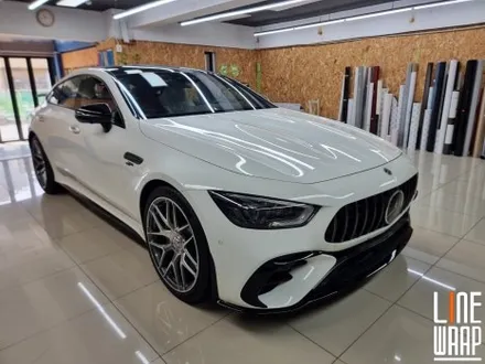 [전체랩핑] AMG GT43 리페어 사틴블랙 전체랩핑