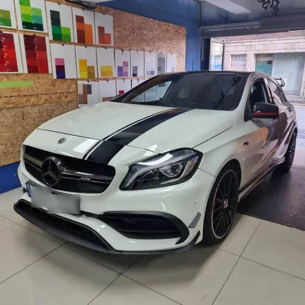 A45 AMG 포인트 랩핑 휠테두리랩핑까지!?