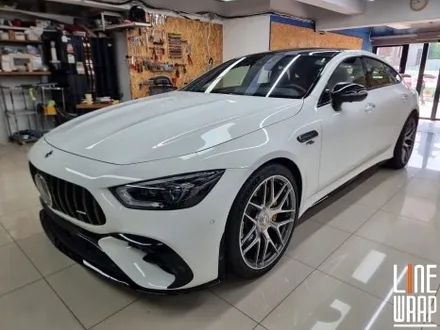 [전체랩핑] AMG GT43 리페어 사틴블랙 전체랩핑
