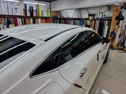 벤츠 AMG GT43 루프블랙PPF 앞뒤하다크롬랩핑 윈도우크롬랩핑 사이드미러랩핑