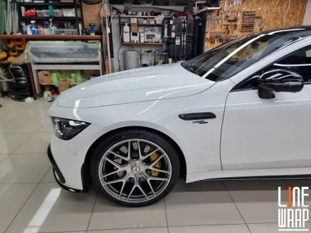 [전체랩핑] AMG GT43 리페어 사틴블랙 전체랩핑