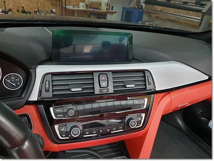 BMW 428i 실내랩핑 컬러안전벨트 시공기