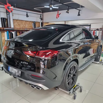 벤츠의 고성능 SUV GLE53AMG쿠페! 크롬죽이기 올블랙만들기
