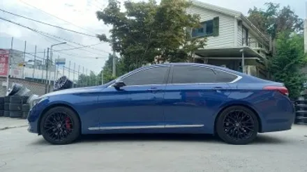 제네시스 DH 차량 G80스포츠 유광블랙 분체도장휠 19인치순정휠 장착후기 / 시흥시 대야동
