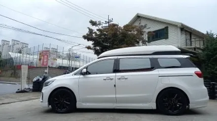 더뉴카니발 차량 유광블랙 분체도장휠 19인치순정휠 한국타이어 가성비 새타이어 235 55 19 / 2355519 장착후기 / 시흥시 대야동