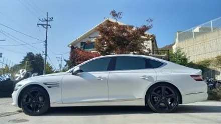 올뉴 제네시스 G80 RG3 유광블랙 분체도장 20인치순정휠 장착후기 / 시흥시 대야동