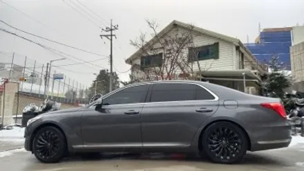 제네시스 EQ900 차량 19인치순정휠 유광블랙 분체도장 작업후기 / 시흥시 대야동