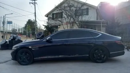 올뉴 제네시스 G80 RG3 유광블랙 분체도장 20인치순정휠 장착후기 / 시흥시 대야동