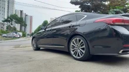 제네시스 DH 차량 DH G80 유광블랙 분체도장휠 19인치순정휠 장착후기 / 시흥시 대야동