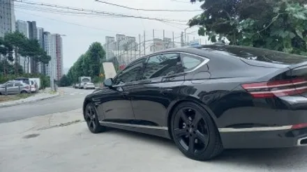 올뉴 제네시스 G80 RG3 유광블랙 분체도장 20인치순정휠 장착후기 / 시흥시 대야동