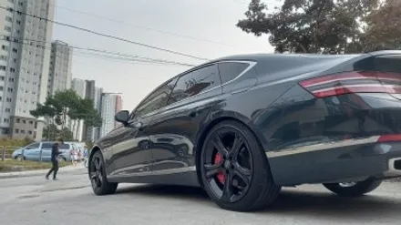 올뉴 제네시스 G80 RG3 유광블랙 분체도장 20인치순정휠 장착후기 / 시흥시 대야동