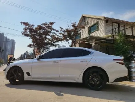 더뉴 제네시스 G70 스포츠 다크스퍼터링 터보휠 19인치순정휠타이어 장착후기 / 시흥시 대야동