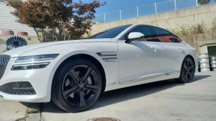 올뉴 제네시스 G80 RG3 유광블랙 분체도장 20인치순정휠 장착후기 / 시흥시 대야동