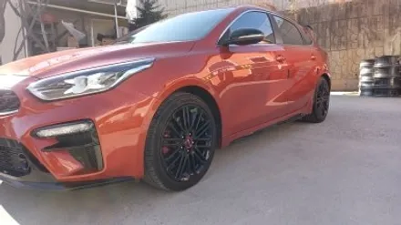 더뉴 K3 GT 차량 유광블랙 분체도장휠 18인치순정휠 장착후기 / 시흥시 대야동