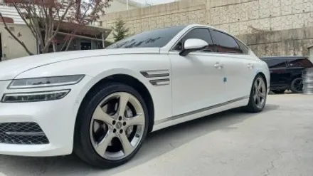 올뉴 제네시스 G80 RG3 20인치순정휠 휠복원 휠수리 휠도색 장착후기 / 시흥시 대야동