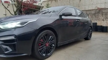 더뉴 K3 GT 차량 유광블랙 분체도장휠 18인치순정휠 장착후기 / 시흥시 대야동