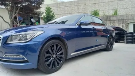 제네시스 DH 차량 DH G80 유광블랙 분체도장휠 19인치순정휠 장착후기 / 시흥시 대야동