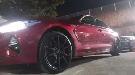 제네시스 G70 차량 유광블랙 분체도장휠 19인치순정휠 장착후기 / 시흥시 대야동