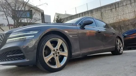 올뉴 제네시스 G80 RG3 20인치순정휠 휠복원 휠수리 휠도색 장착후기 / 시흥시 대야동