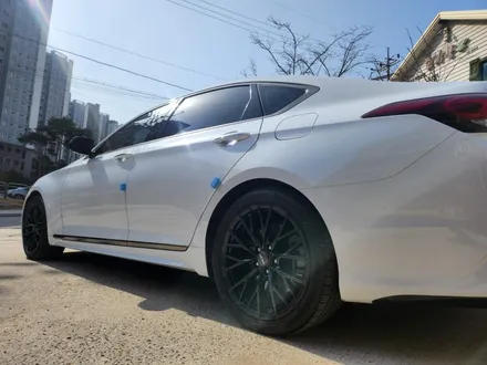 제네시스 DH 차량 G80스포츠 유광블랙 분체도장휠 19인치순정휠 장착후기 / 시흥시 대야동