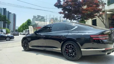 올뉴 제네시스 G80 RG3 유광블랙 분체도장 녹용휠 19인치순정휠 장착후기 / 시흥시 대야동