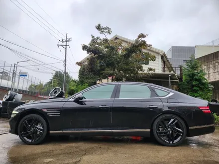 올뉴 제네시스 G80 RG3 페이스리프트 페리휠 더블랙 유광블랙 분체도장 20인치순정휠 장착후기 / 시흥시 대야동
